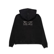 CROSS RHINESTONE ZIP HOODIE